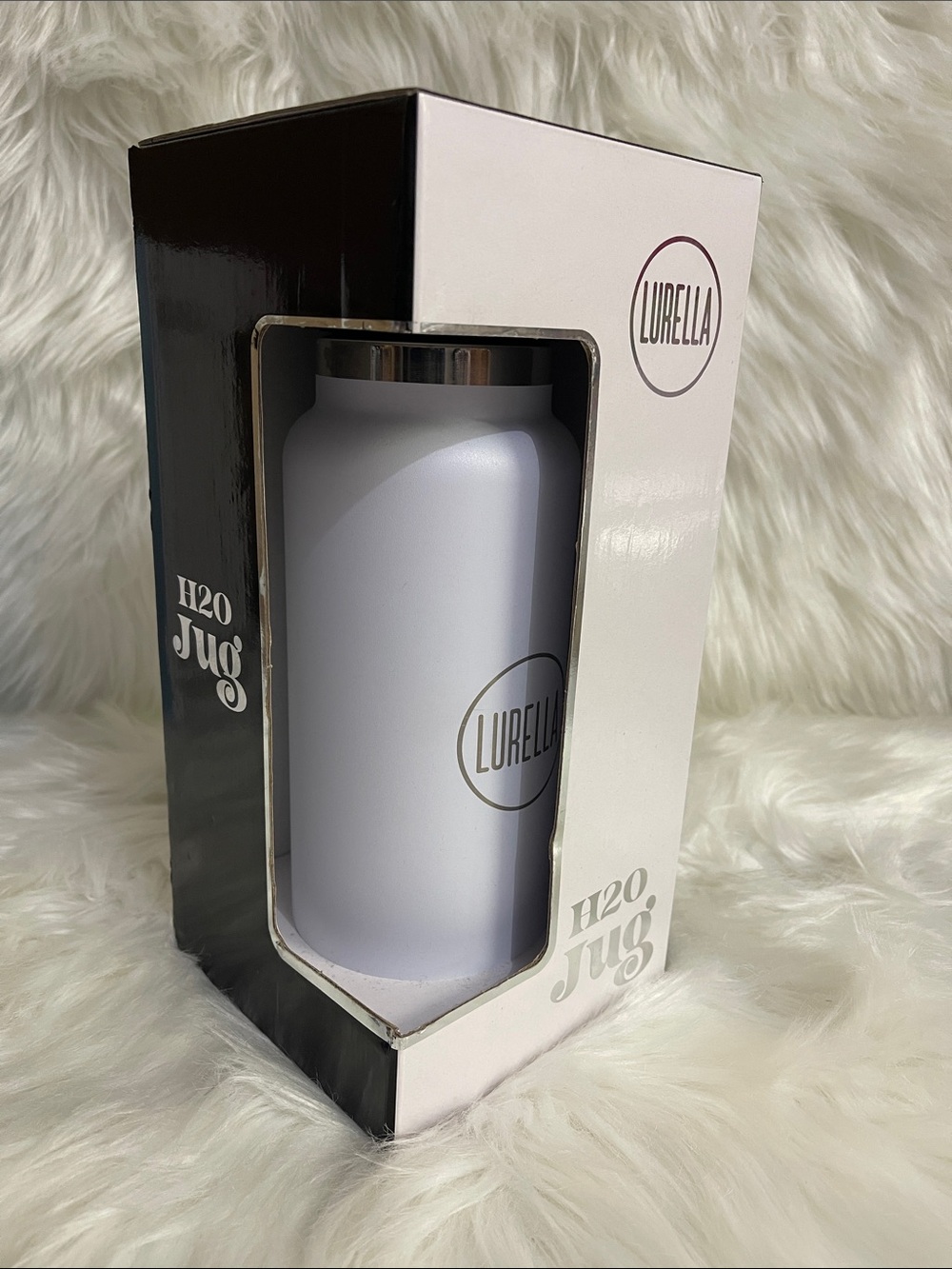 H2O Jug Water Bottle - White
